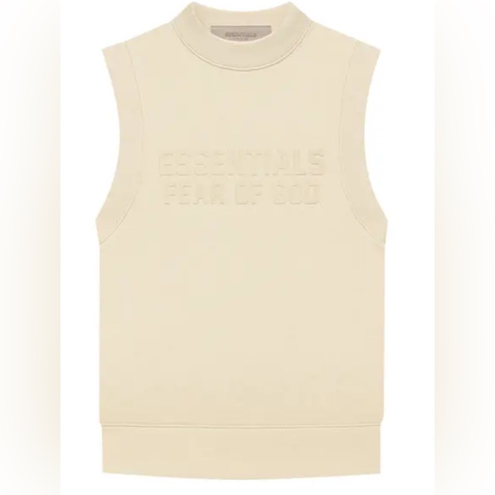 Essentials Cream Tank Top for Effortless Style